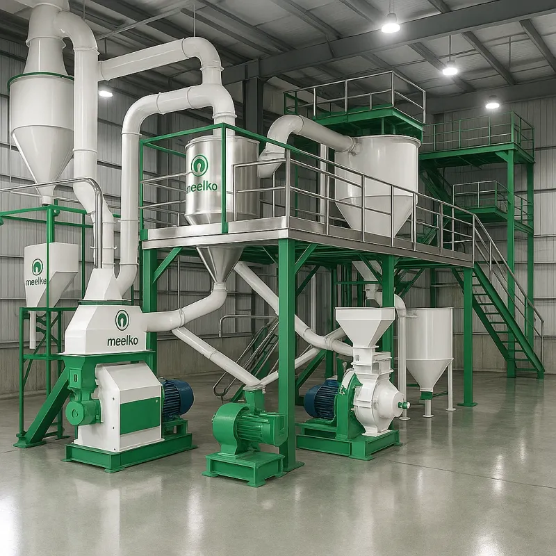 Imagen del producto Planta de Pellets 800 kg/h: Línea Modular de Producción Intensiva - Meelko