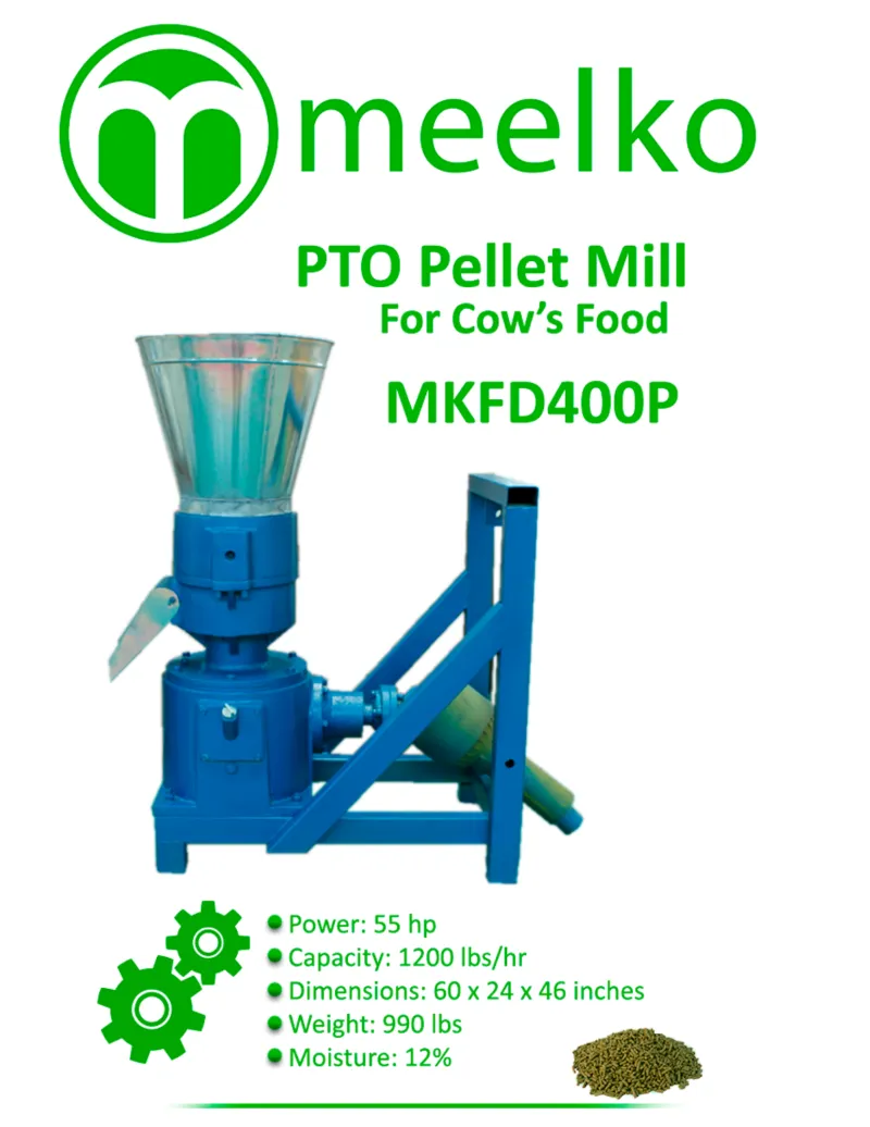 Imagen del producto Peletizadora con Toma de Fuerza MKFD400P: Alta Capacidad - Meelko
